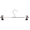 Hagspiel Kleiderbügel, Klammernbügel aus Metall, verschiebbaren Metallklammern (10 St. 30