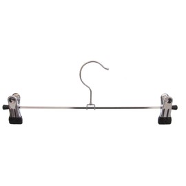 Hagspiel Kleiderbügel, Klammernbügel aus Metall, verschiebbaren Metallklammern (10 St. 30 cm lang)