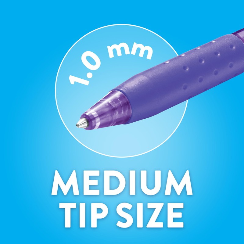Paper Mate InkJoy 300RT Retractable Ballpoint Pens - Purple Ink
