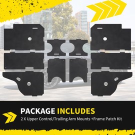 Upper Trailing Arm Mount Repair Kit Patch Kit Compatible with 2002 - 2009 Chevy Trailblazer GMC Envoy & Buick Rainier