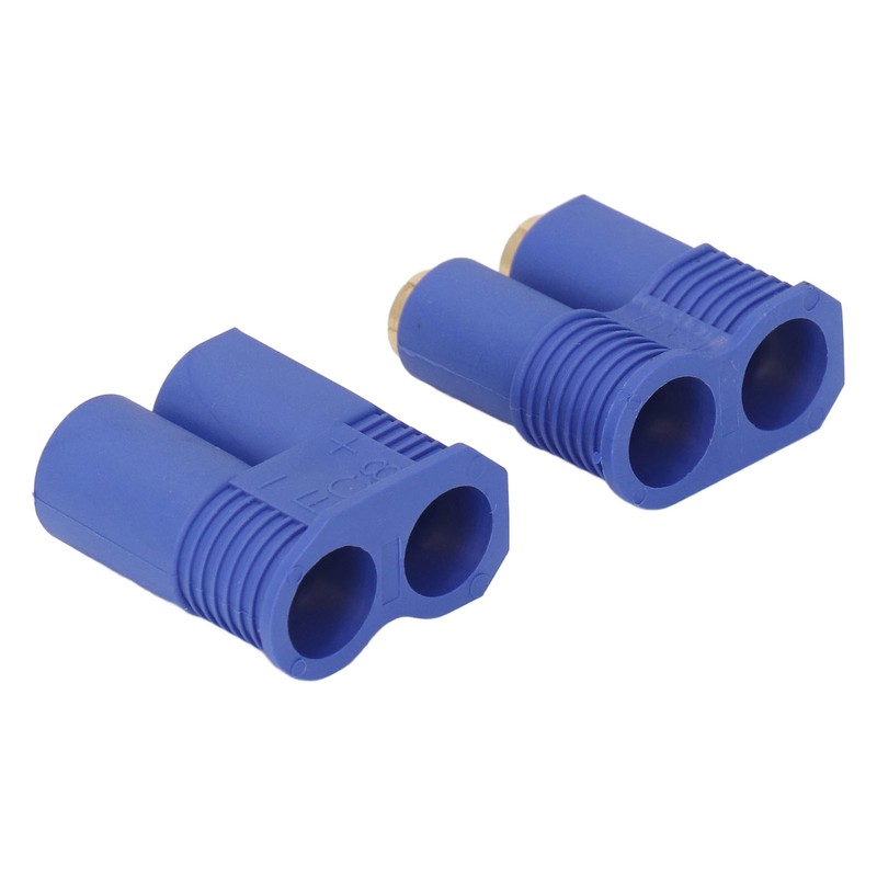 10 Set EC8 Plug 8mm Brass Gold Plated Male Female