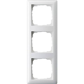 Gira Frame 021304 Triple Standard 55 Pure White Matt