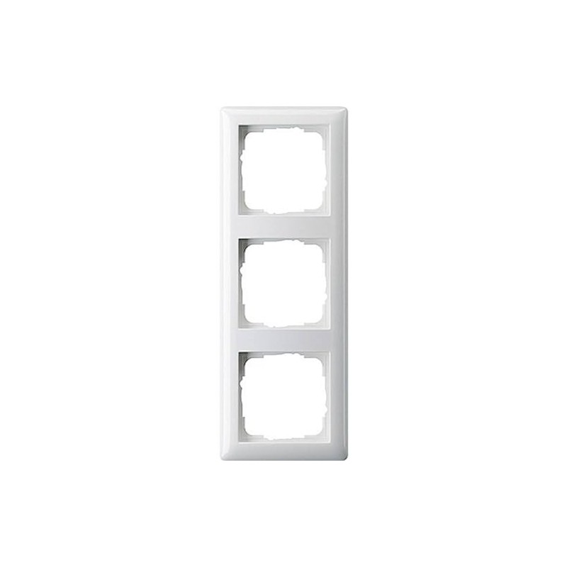 Gira Frame 021304 Triple Standard 55 Pure White Matt