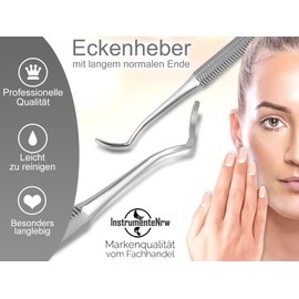 Corner Lifter Foot Care Stainless Steel Foot Care Instrument with Long Normal End - Nail Lifter Nail Care Pedicure Instrument with Case Specialist Trade Quality