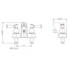 Dura Faucet DF-SA110L-SN RV Tub & Shower Faucet Valve Diverter