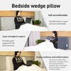 PYXAYS Headboard Wedge Pillow，King Headboard Pillow，Reading Pillow for Bed，backrest Pillows