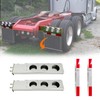 JIARU Stainless Steel Spring Loaded Mud Flap Hangers for Semi