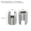 QUARKZMAN Self Tapping Thread Inserts, 5 Pieces Female Thread M10-1.5