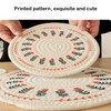 Set of 2 Boho Place Mats, Round Boho Placemats Made