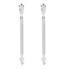 2Pcs Dual Ended Cuticle Pusher Stainless Steel Multipurpose Portable Cuticle
