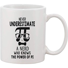 Never Underestimate Nerd Who Knows The Power of PI Ceramic Mug bnft