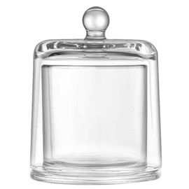 Glass Jar with Lid Glass Butter Dishes 210ml Mini Butter Keeper Candle Holder with Dome Lid Handle Butter Cloche for Candy Dessert Jam Butter Dish with Lid