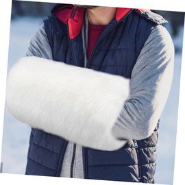 WOONEKY Portable Hands Warm Muff Pouch Thickened Winter Hand Warmer Bag Faux Fur for Cold Family Friends