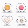Cookie Cutter,Heart Star Circle Flower Shaped Stainless Steel Cookie Cutter