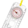 Shiwaki Navigation Compass, ABS Plastic, Adjustable Declination, Waterproof, Lightweight, Map