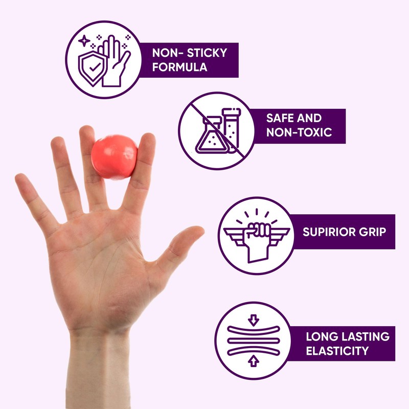 Meglio Therapy Hand Putty 57g - for Hand Exercises Targeting