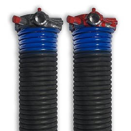 DURA-LIFT .262 x 1.75" x 38" Torsion Garage Springs (Blue, Left & Right Wound)