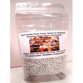 Rock Tumbler Sinking Plastic Pellets / Beads Used for Final Polishing & Burnishing Stages