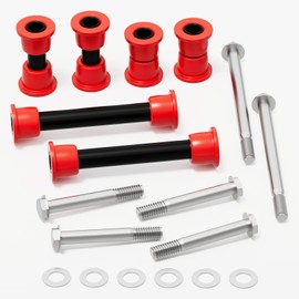 ANSHIN Golf Cart Front Bushing Kit with Polyurethane Bushings & Sleeves for 2004-Up Club Car Precedent, Includes Front Lower Spring & Upper A Arm, Replace Parts 102289901, Complete Suspension Upgrade