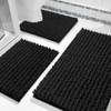 Yimobra Bathroom Rugs Sets 3 Piece, Fluffy Plush Chenille Baht
