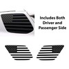 Bogar Tech Designs Precut Quarter Window American Flags Vinyl Decal