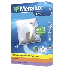 Menalux 1750 Pack of 5 Dustbags & 1 motor filter to cut