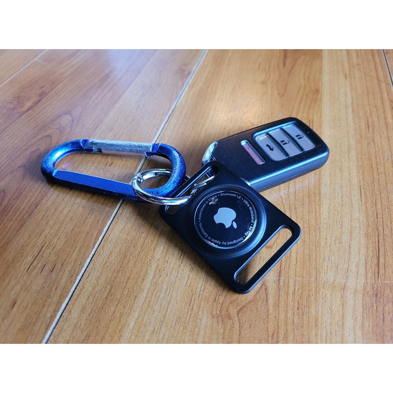 Aluminum 2 Piece Airtag Case (Black)