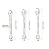 HARFINGTON Thin Combination Wrench Set 15/64" 1/4" 9/32" 30Cr13 Stainless