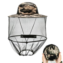 Gobiufy Gobiufy Midge Head Net Hat,Pop up Mosquito Head Hat with Netting,Portable Face Net Mesh with Hat Protection Head Cover for Adults Outdoor Hiking Camping Climbing Fishing Walking Gardening