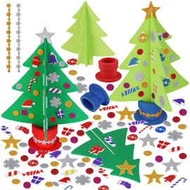 Gallop Chic Christmas Tree Craft Set, Christmas Decoration Crafts Children, 6 Pieces Christmas Craft Sets, Foam Rubber Christmas Craft Set Decoration for Winter