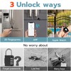 Dhiedas Fingerprint Cable Lock, Fridge Locks with Fingerprint Bluetooth APP