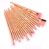 Healeved 20pcs Makeup Brush Set Handles for Golden Cosmetic Tools