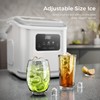 Kismile Countertop Ice Maker, 28lbs/24H, LED Control Panel, Self-Cleaning with