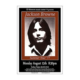 Raw Sugar Art Studio Jackson Browne 1977 Akron Concert Poster