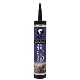 Red Devil 08466I RD Pro Construction Grade Siliconized Acrylic Sealant, 10.1 oz, Black