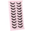 wiwoseo Eyelashes Russian Strip Lashes D Curly Natural Wispy Fluffy