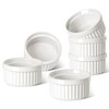LE TAUCI Ramekins 6 OZ, Ceramic Souffle Dishes, Oven Safe