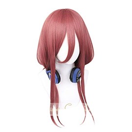 Cosplay Wig, Miku Nakano Wig, High Temperature Resistant, Cosplay Wig, Pink