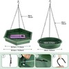 GEEZY Bird Feeder and Bird Bath, 2 in 1 Hanging