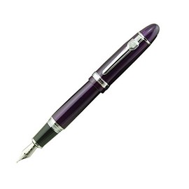 Lanxivi Jinhao 159 - Pluma estilográfica color morado con punta mediana con convertidor                                                               