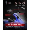 MZS Racing Motorcycle Mirrors, Fairing Rearview Side Mirror Adjustable Black