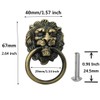 6 Pack Lion Head Knob Pull Handle for Dresser Drawer