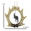 Rustic Western Deer Antlers Emperor Moose Set of 2 Christmas