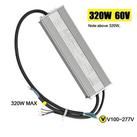 LED Driver 320 Watts SS-320VP-H56BH Waterproof IP67 Power Supply Transformer Adapter 100V-277V AC High Voltage Output for LED Canopy Light,Outdoor Light and Any led Lights