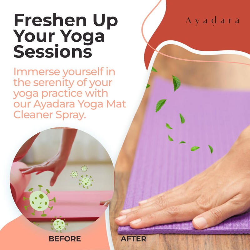 Yoga Mat Cleaner Spray, Cleaning Spray for Yoga Accessories, All