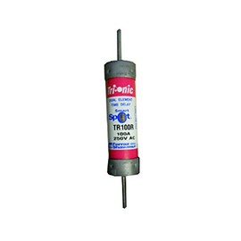 Ferraz Shamut/Mersen TR100R Ferraz Shamwut/Mersen TR-100R, 100 Amp (100A) 250V Fusetron Dual Element Time-Delay Current Limiting Class RK5 Fuse, UL Listed, Color
