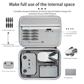 Tomat MINI 4K Carry Case Portable Travel Bag for DJI MINI 4K /Mini 2 SE Fly More Combo Accessories