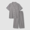 JAJU [JAJU] Men's/Women's Cotton Rayon Seersucker 7-part Pajama Set