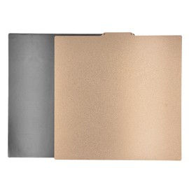 Double Sided PEI Sheet, Build Plate with Magnetic Base 377x370mm High Temp for Ender 5 Plus PLA ABS TPU Easy Removal for 3D Printer