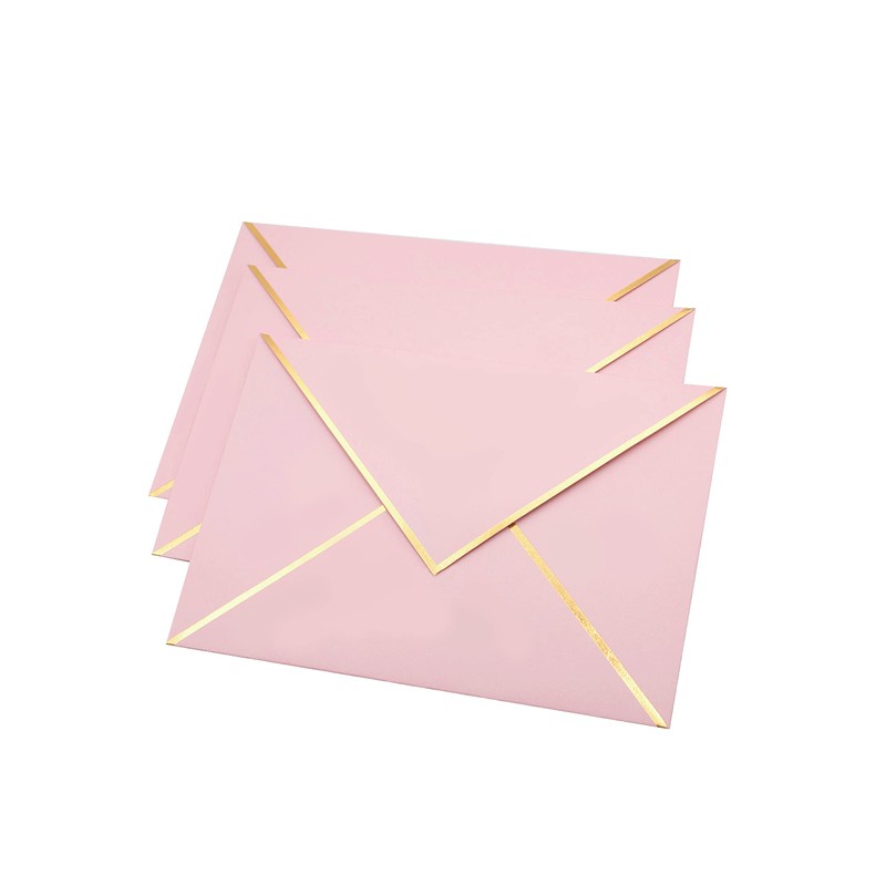 A7 Envelopes - V Flap Foil Border Luxury Mailing Envelopes